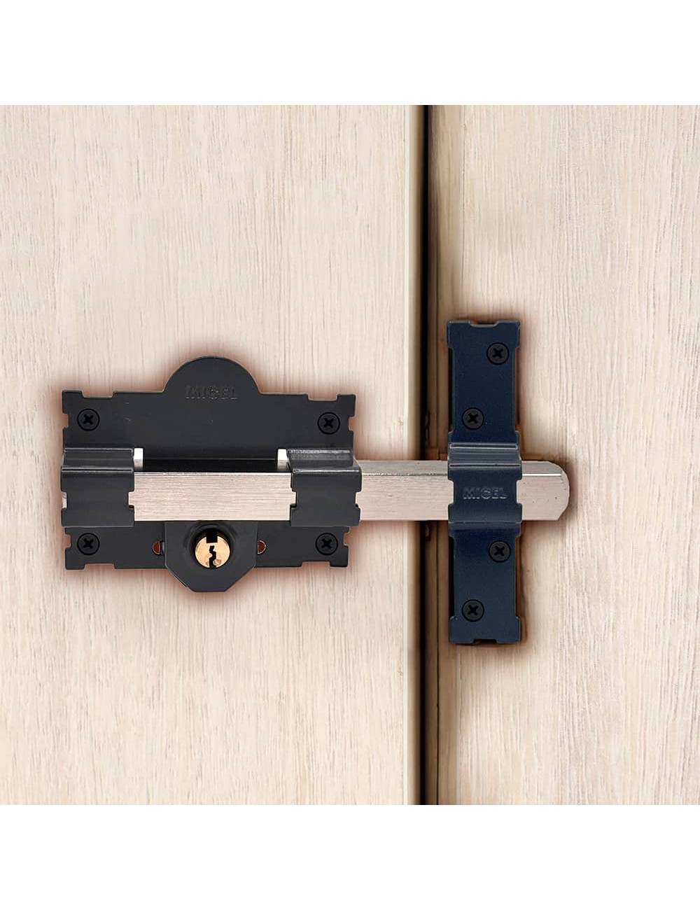 Cerrojo sobreponer crr07 105l/50 mm pintado gris