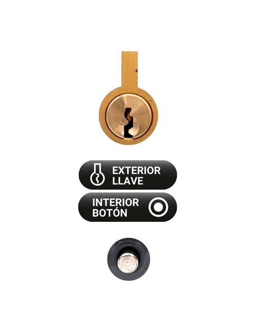 Cerrojo sobreponer crr08 86b/50 mm pintado gris llaves iguales amaestradas