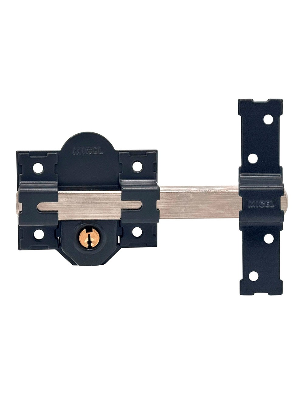 Cerrojo sobreponer crr09 86l/50 mm pintado gris