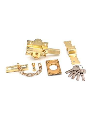 Cerrojo sobreponer crr10 86b/50 mm latón satinado