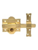 Cerrojo sobreponer crr11 86l/50 mm latón satinado