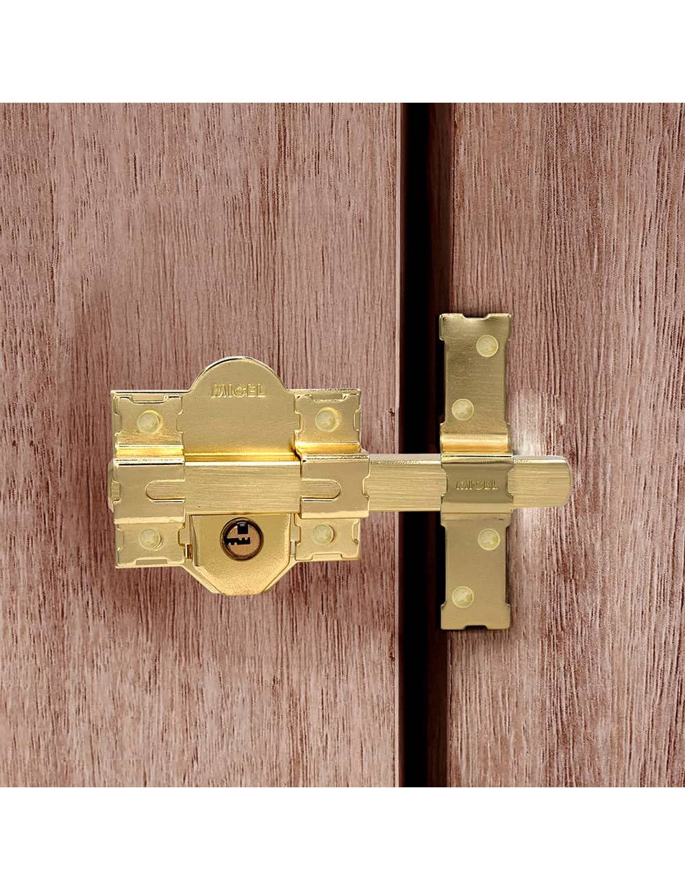 Cerrojo sobreponer crr11 86l/50 mm latón satinado