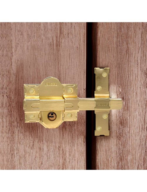 Cerrojo sobreponer crr11 86l/50 mm latón satinado