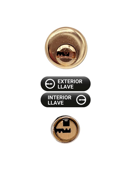 Cerrojo sobreponer crr11 86l/50 mm latón satinado