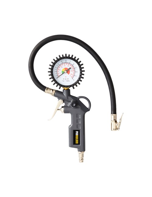 Pistola de inflado con manómetro 0-12 bar
