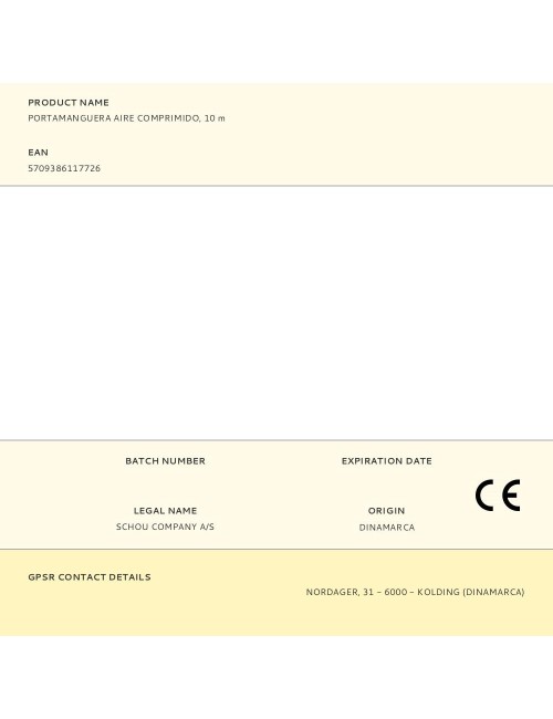 Portamanguera aire comprimido, 10 m