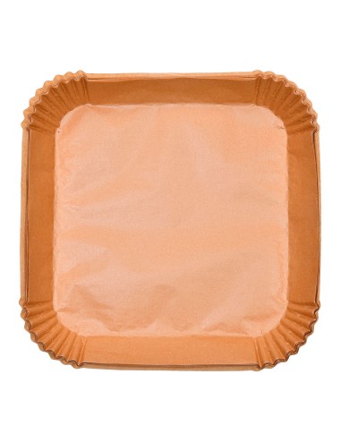 Bandeja de papel cuadrada para freidora de aire foodies mp, 26 x 26 cm, 50 uds