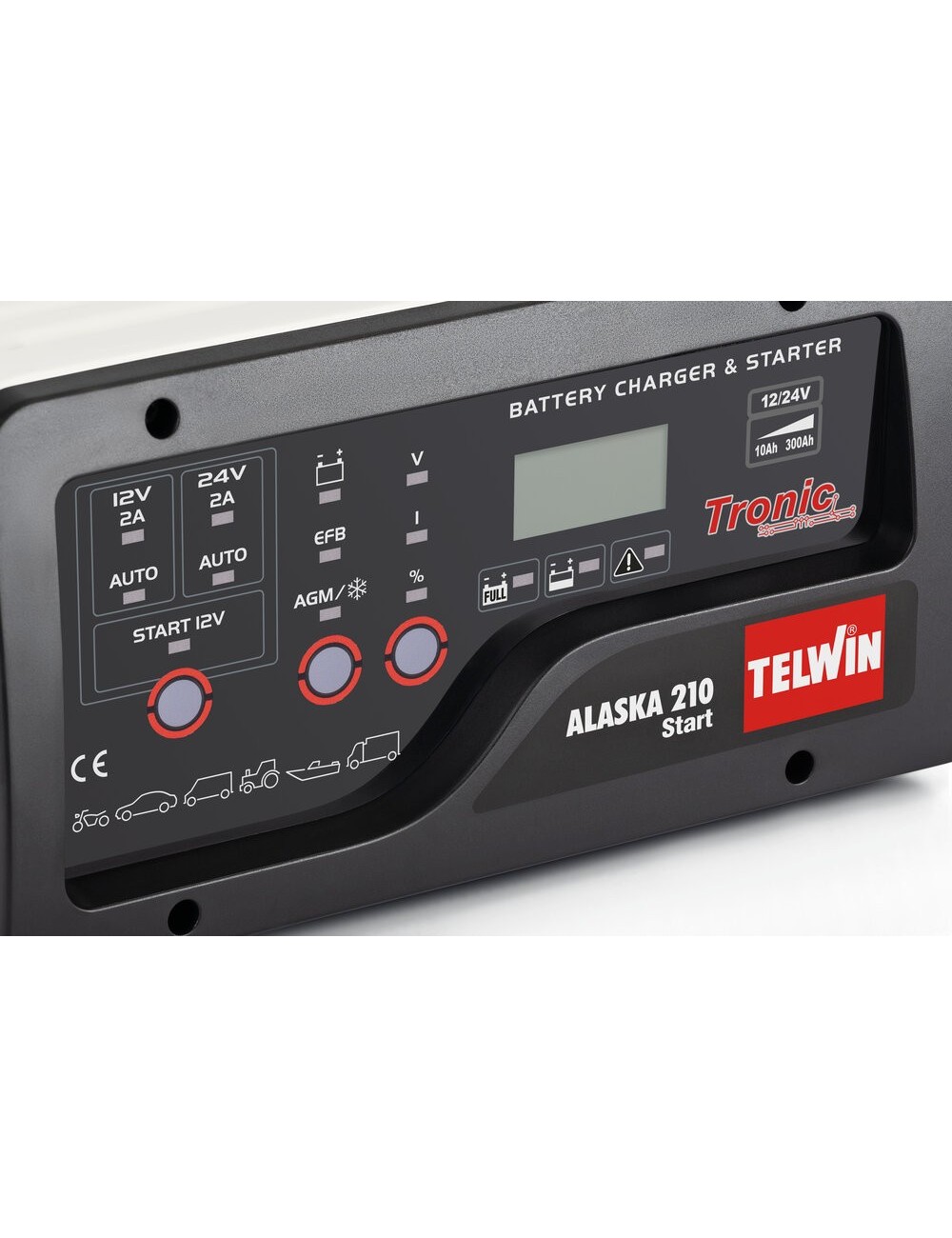 CARGADOR BATERIAS ALASKA 210 START 230V 12-24V