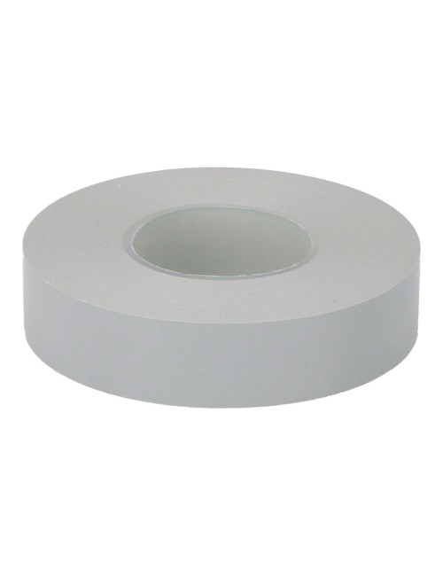 Cinta aislante eléctrica profesional pvc alta adhesión 19 mm x 33 m gris