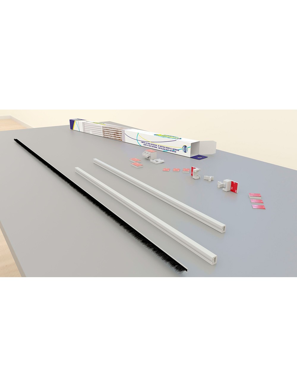 Kit para limpieza de persianas en ventanas de pvc y aluminio