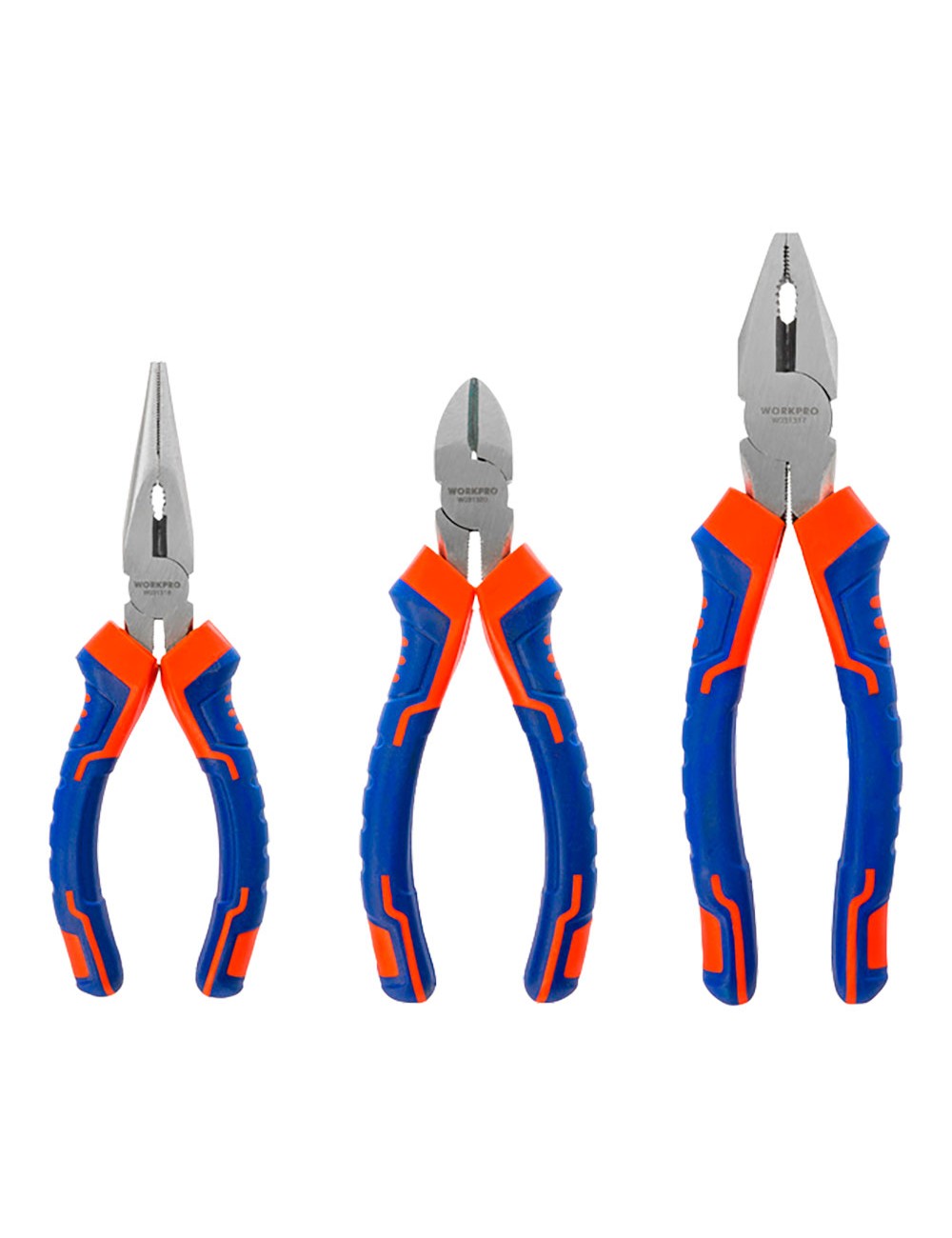Juego de 3 alicates, 160 + 160 + 200 mm