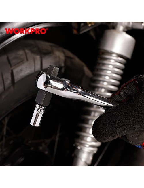 Carraca cr-v 3 en 1, 1/4" + 3/8" + 1/2"