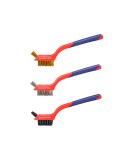 Cepillos de alambre soldador, juego 3 piezas
