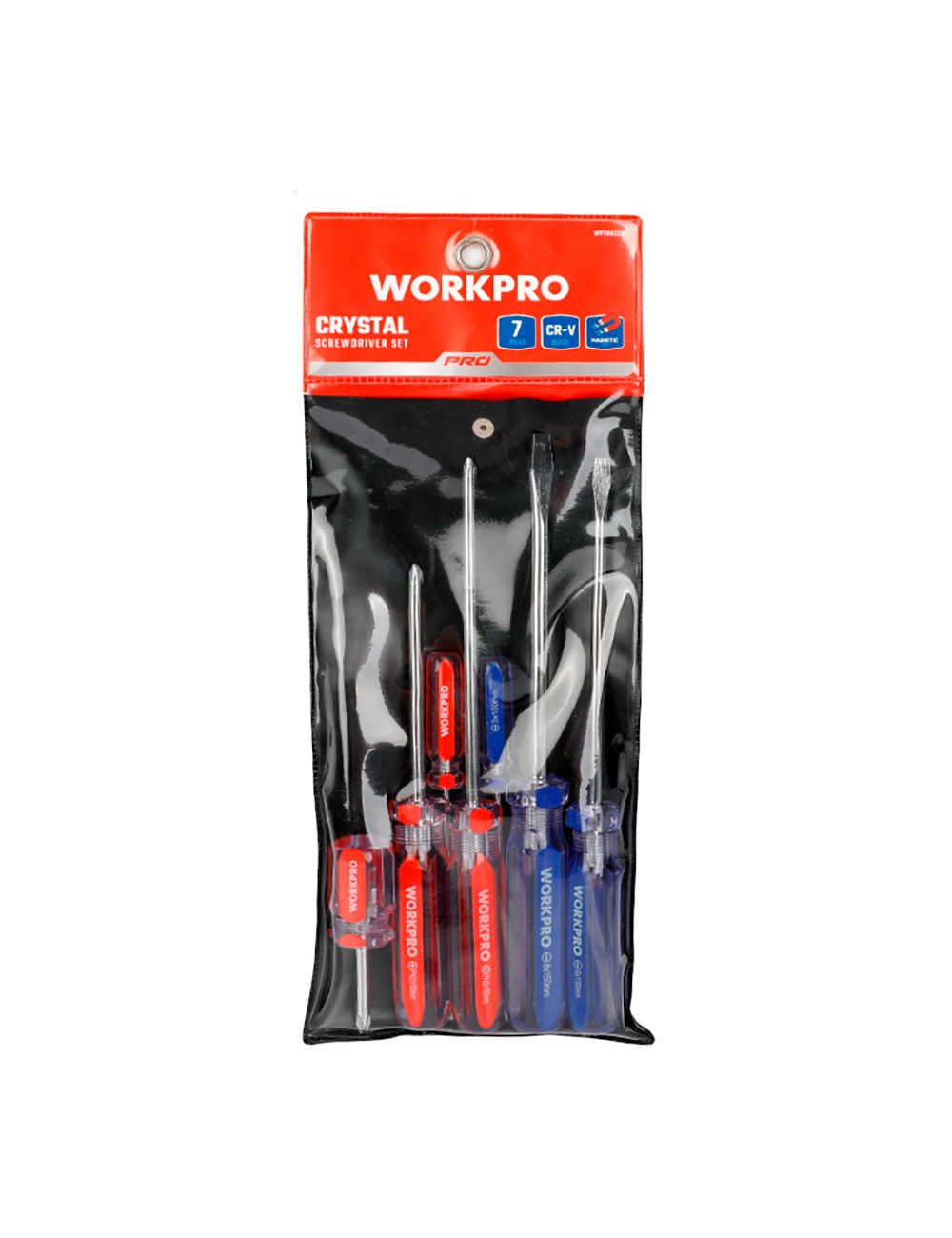 Destornilladores con mango de cristal, juego 7 piezas