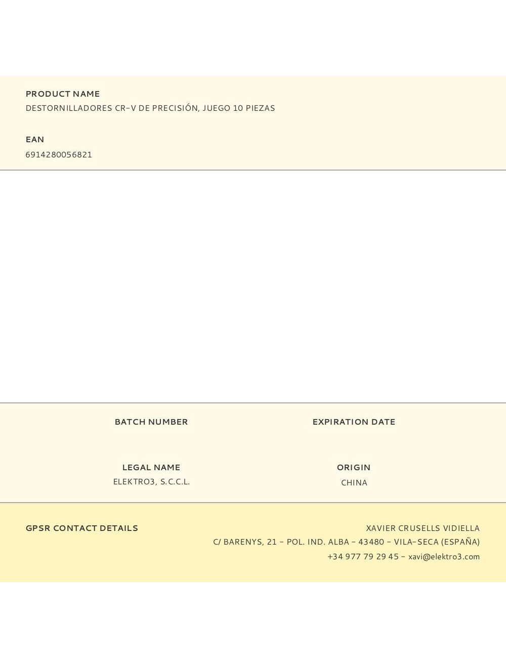 Destornilladores cr-v de precisión, juego 10 piezas