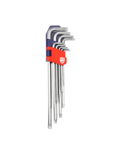 Llaves torx cr-v de brazo largo, juego 9 piezas