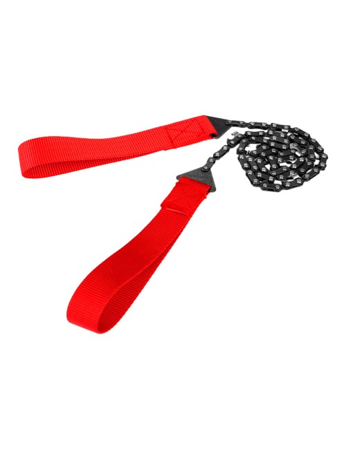 Sierra de cadena supervivencia con funda, 65 mn, 102 cm