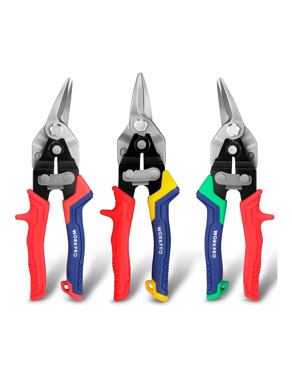 Tijera para chapa cr-v, corte recto 200 mm