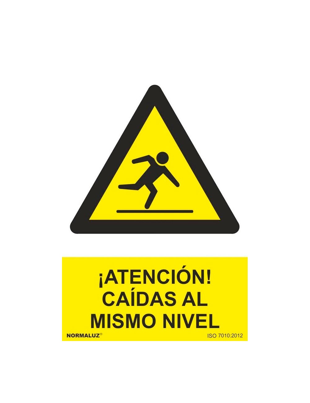 Señal riesgo caída al mismo nivel, pvc, 21 x 30 cm