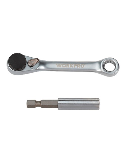 Mini carraca 1/4", juego 32 puntas