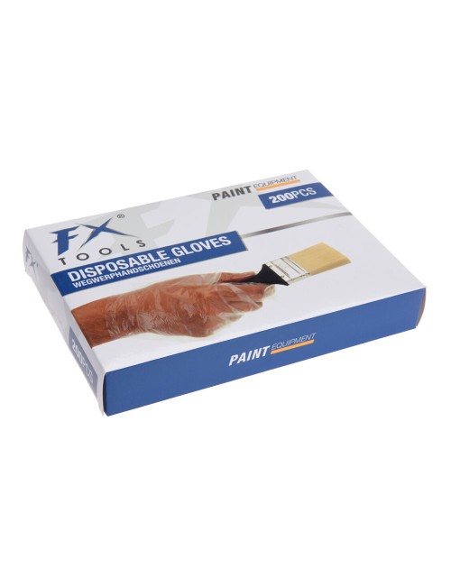 Guante polietileno, desechable, transparente, caja 200 uds