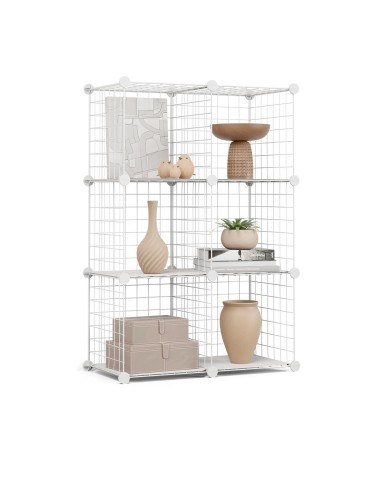 Estantería modular metálica titan c6 blanco