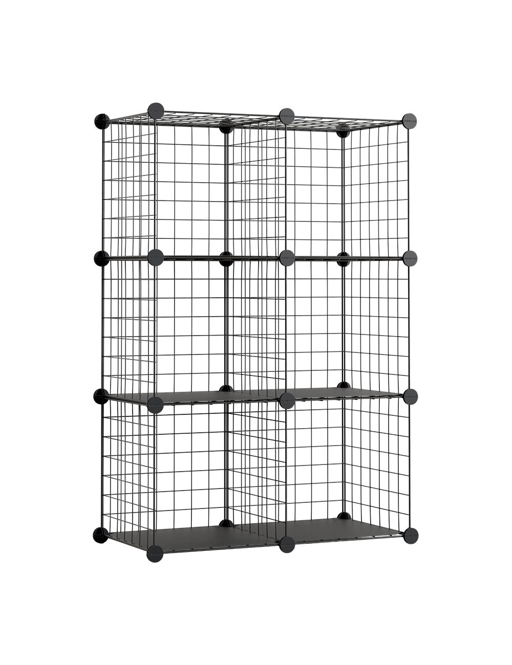 Estantería modular metálica titan c6 negro