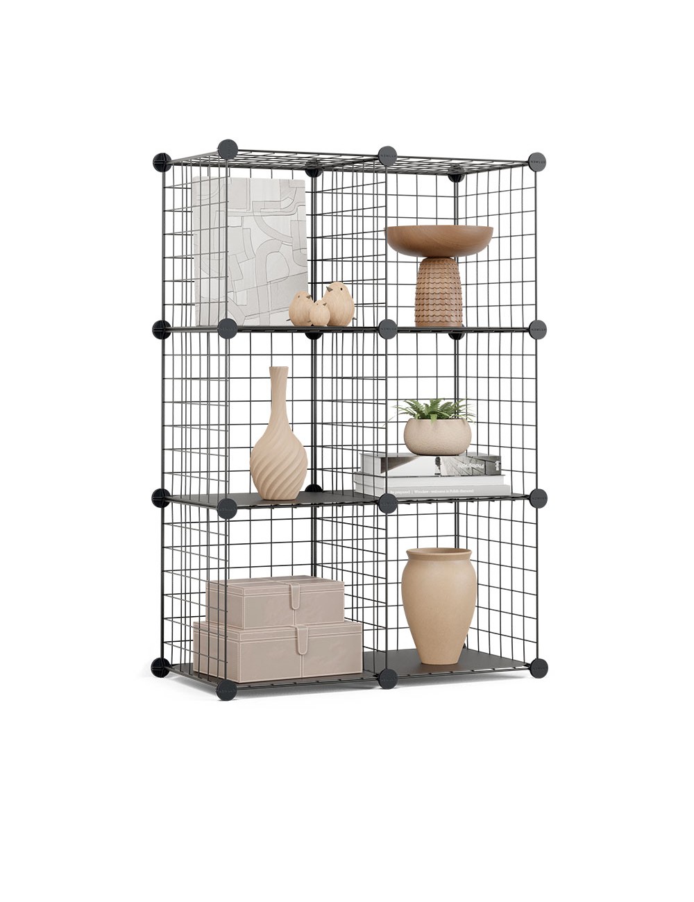 Estantería modular metálica titan c6 negro