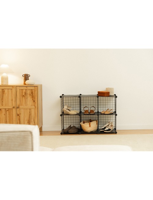 Estantería modular metálica titan c6 negro