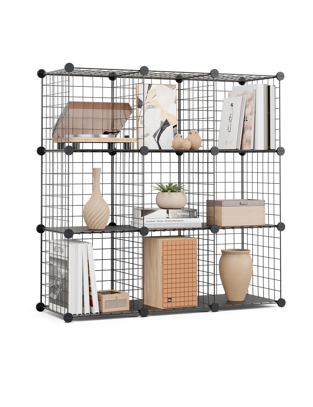 Estantería modular metálica titan c9 negro