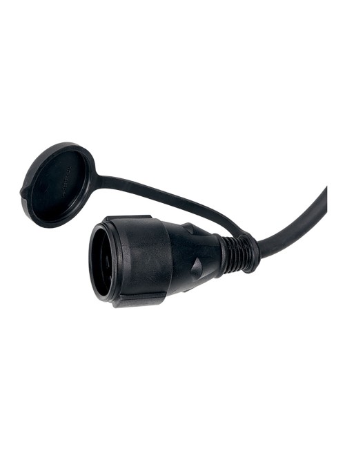 Prolongador profesional 10 m, ip44, h07rn-f 3 g 2,5 mm, 1 toma con tapa, 16 a 250 v~, negro