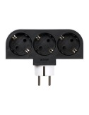 Adaptador giratorio schuko 3 tomas 16a 250 v~
