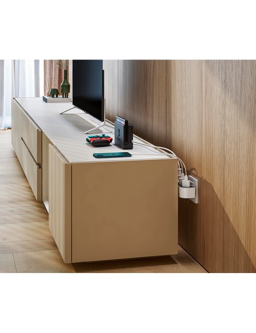 Adaptador giratorio schuko 3 tomas 16a 250 v~