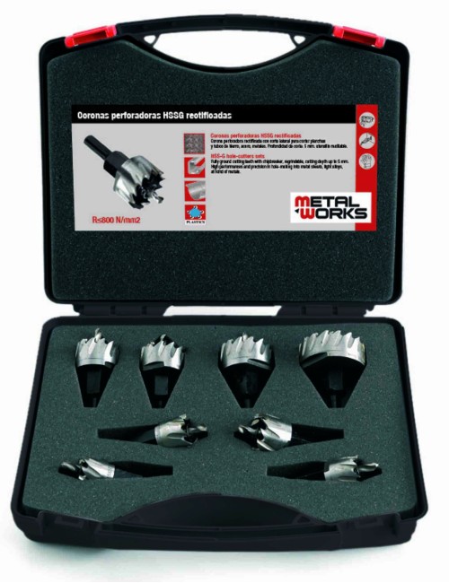 JGO CORONAS PERFORADORAS MWCP8 - 16-35 8PZ JGO CORONAS PERFORADORAS HSS 16-35 8PZ