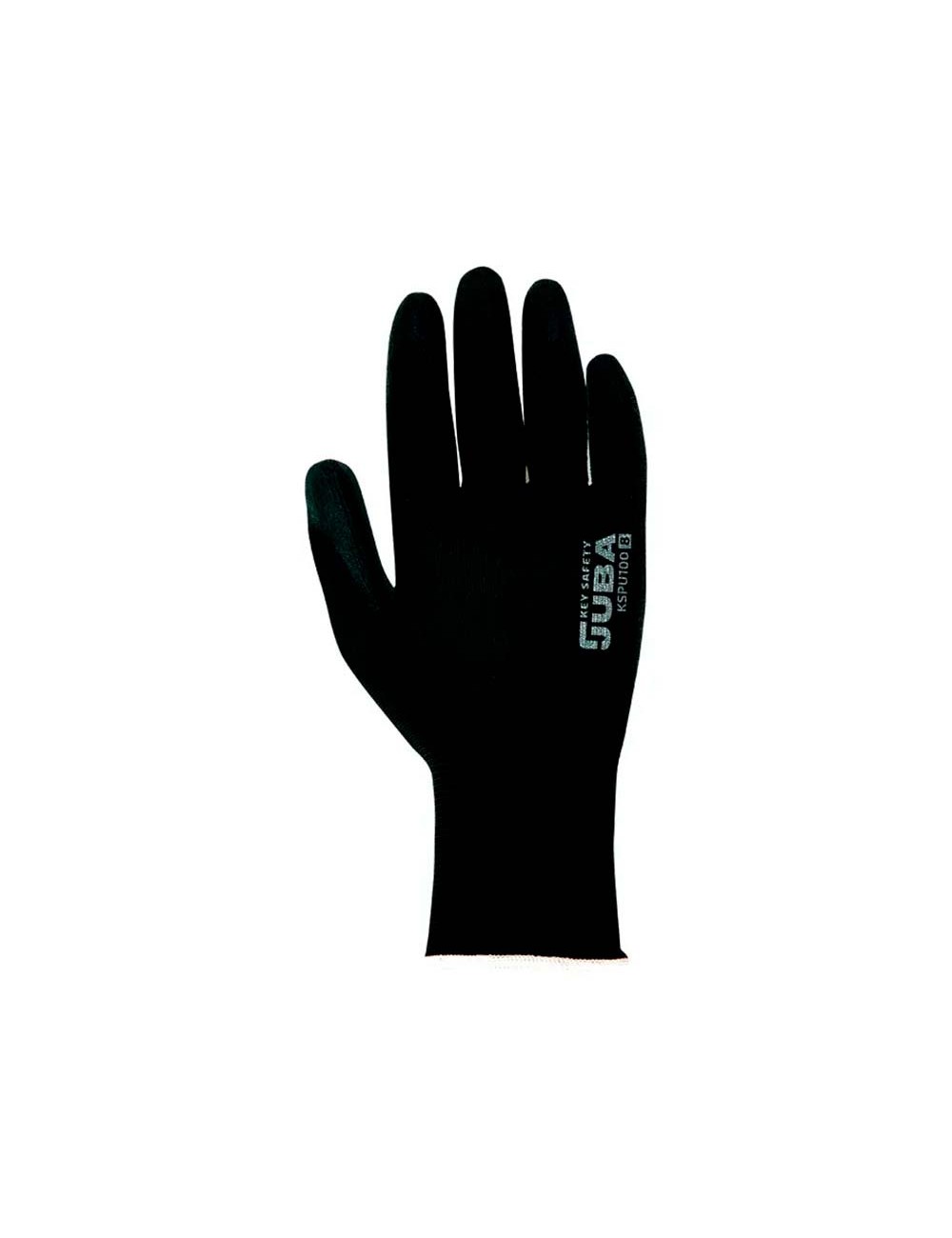 Guante poliéster con palma poliuretano, keep safe, negro, t-10 xl