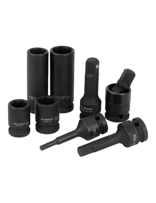 Vasos de impacto ½ pulg, juego 27 piezas