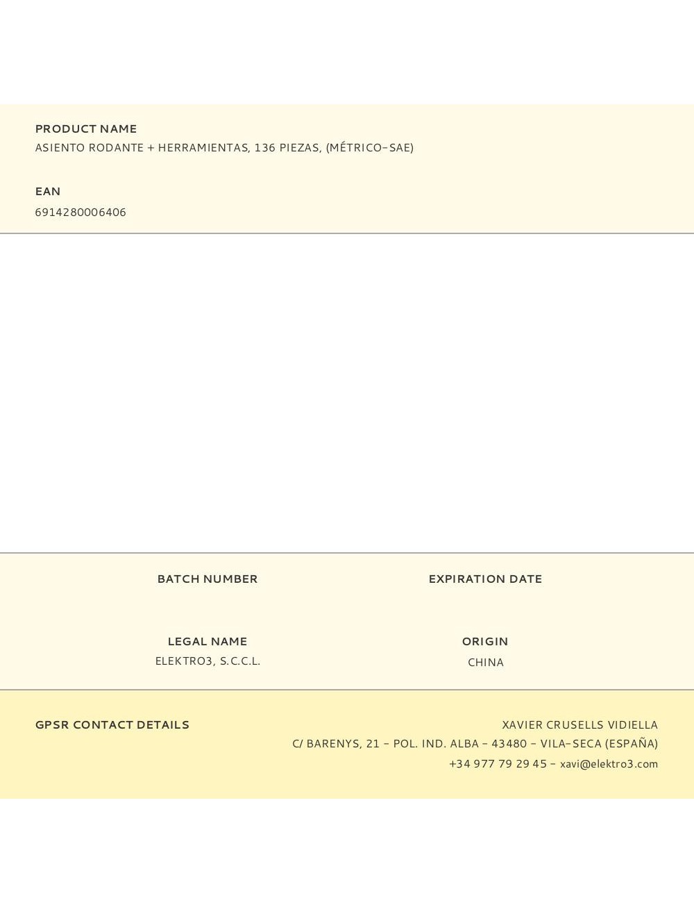 Asiento rodante + herramientas, 136 piezas, (métrico-sae)