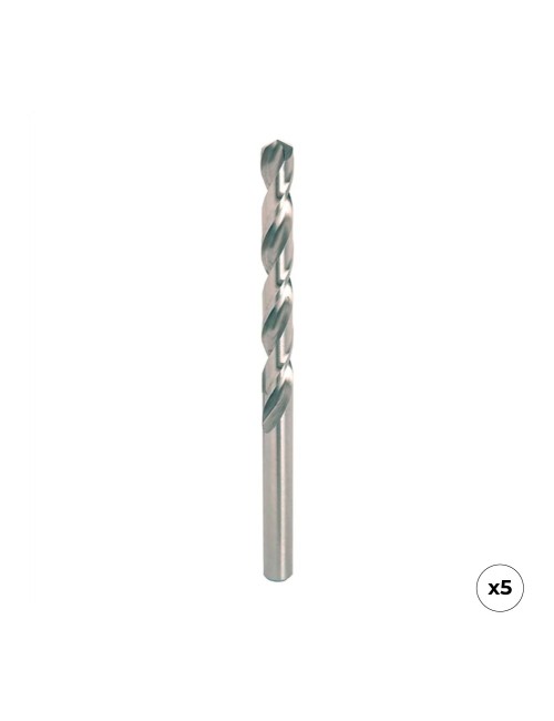 Broca hss4341 para metal, rectificada, ø1,00 x 34,00 mm, 5 uds