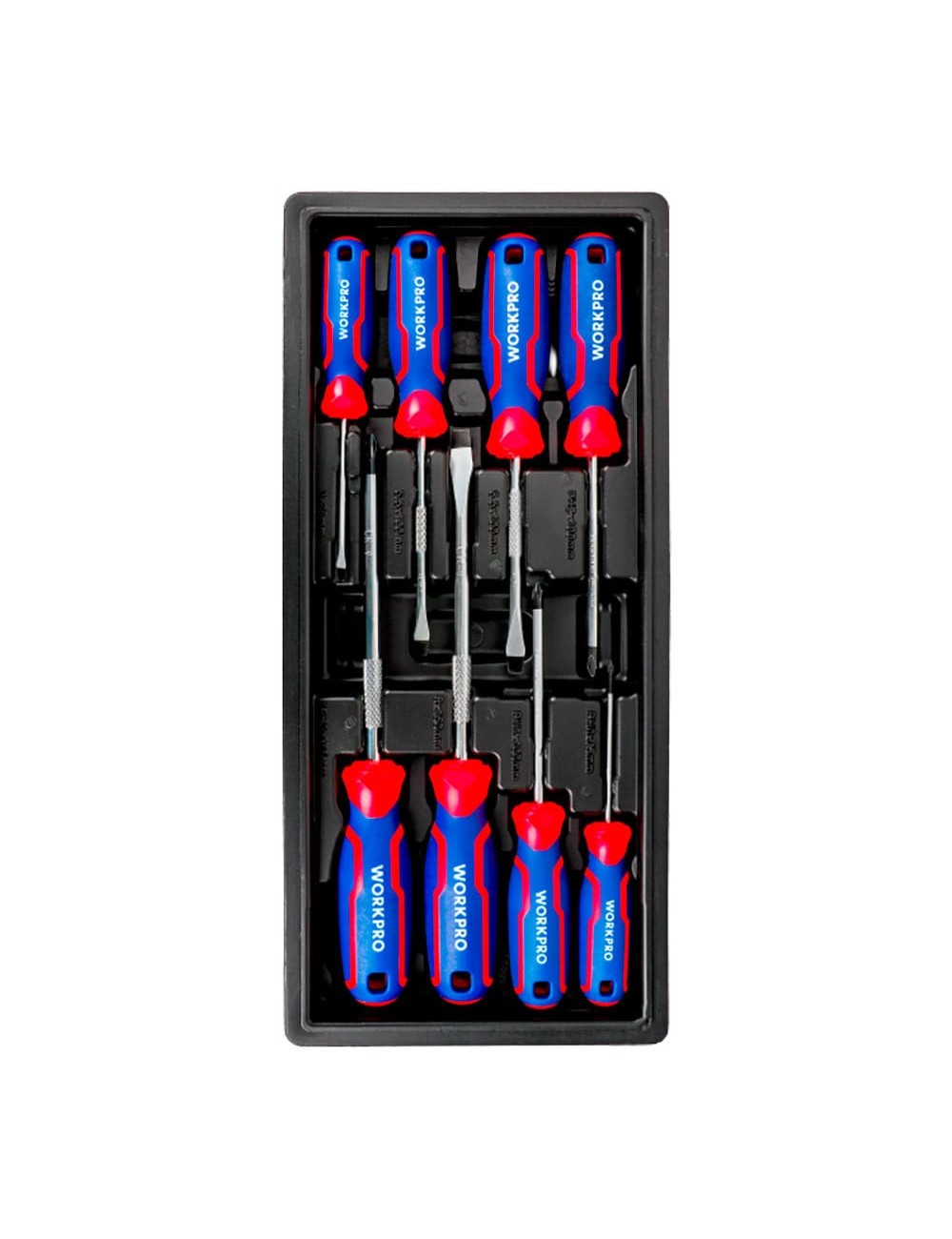 Destornilladores de 75/100/150 mm, juego 8 piezas