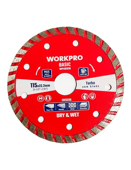 Disco diamantado turbo basic, ø115 x 22,2 mm