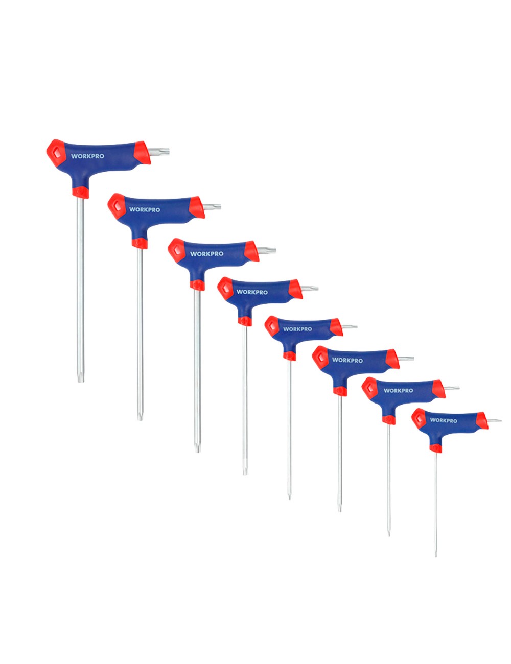 Llaves torx mango en t, t10-t50, juego 8 piezas