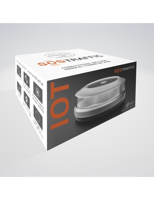 Baliza v16 de emergencia homologada conectada geolocalizable con dgt 3.0 sos trafic