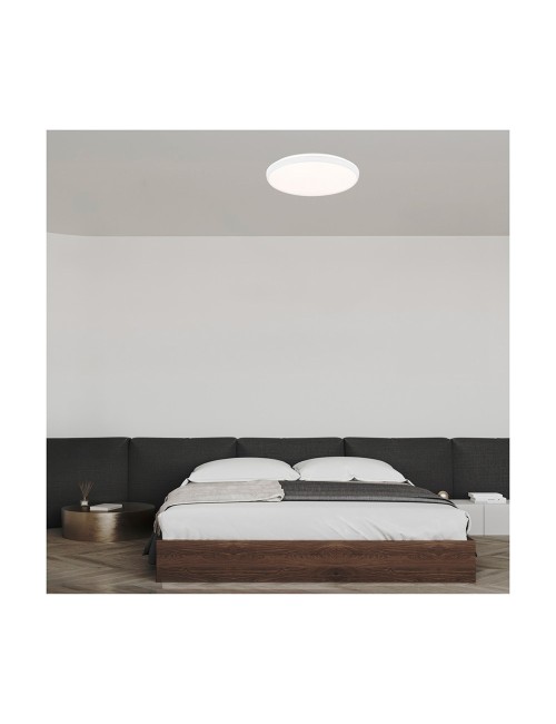 Plafón led circular, charly, 72 w, 3cct, 7290 lm, blanco, ø50 x 7 cm