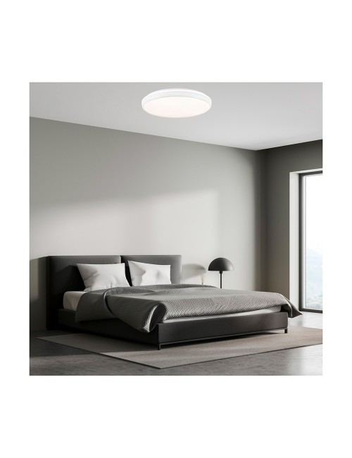 Plafón led circular, charly, 80 w, 3cct, 8800 lm, blanco, ø60 x 7 cm