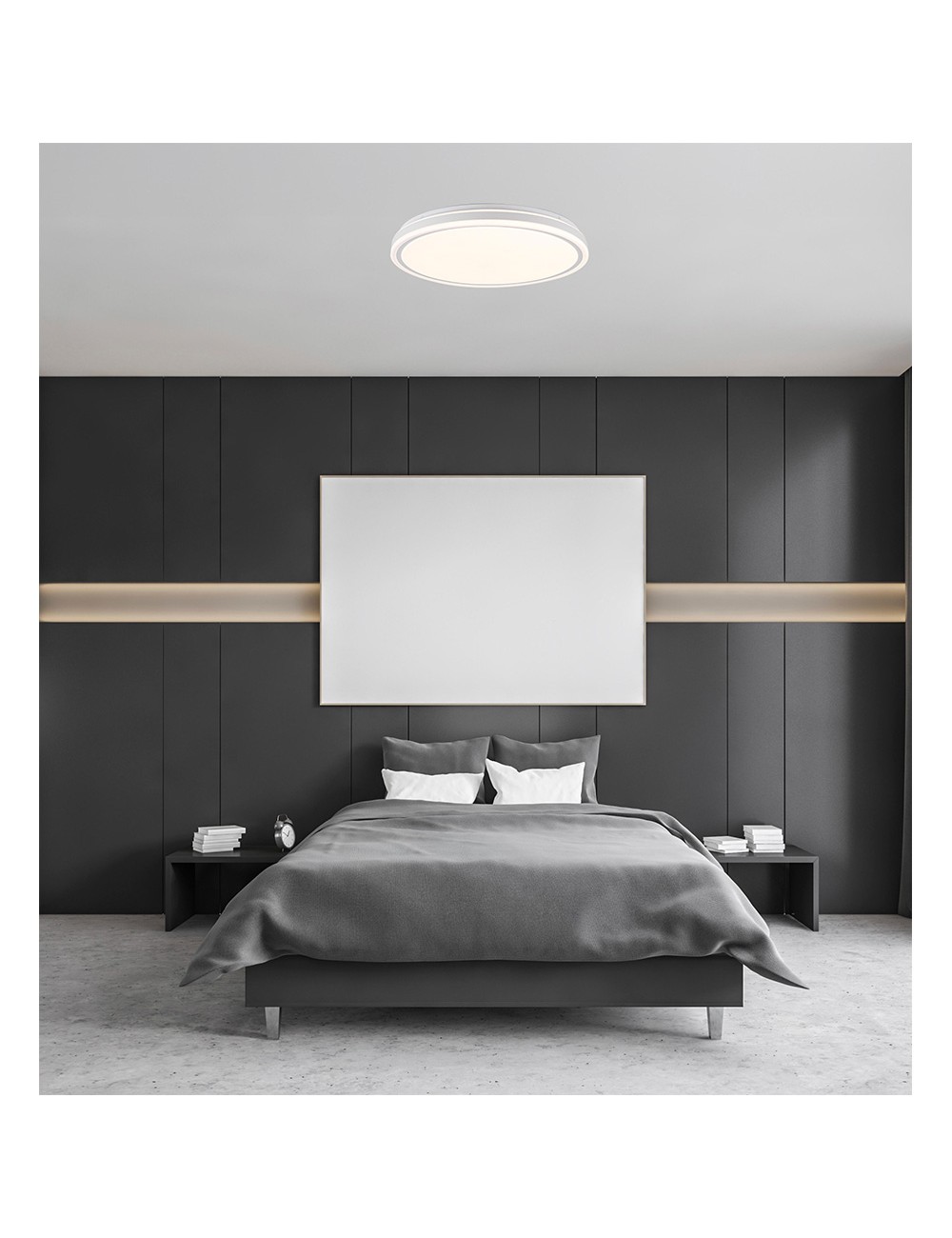 Plafón led circular, targes, 72 w, 3cct, 7290 lm, blanco, ø50 x 6,5 cm