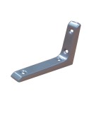 Escuadra aluminio plm07 gris 150 x 100 mm
