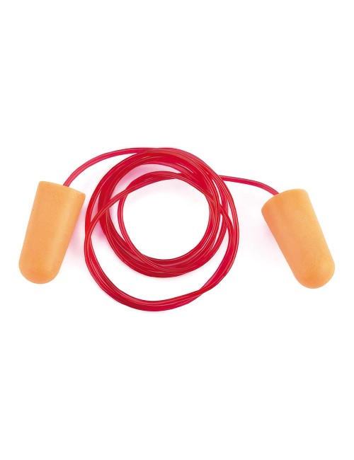 Tapones auditivos ear max desechables con cordón, caja 100 uds