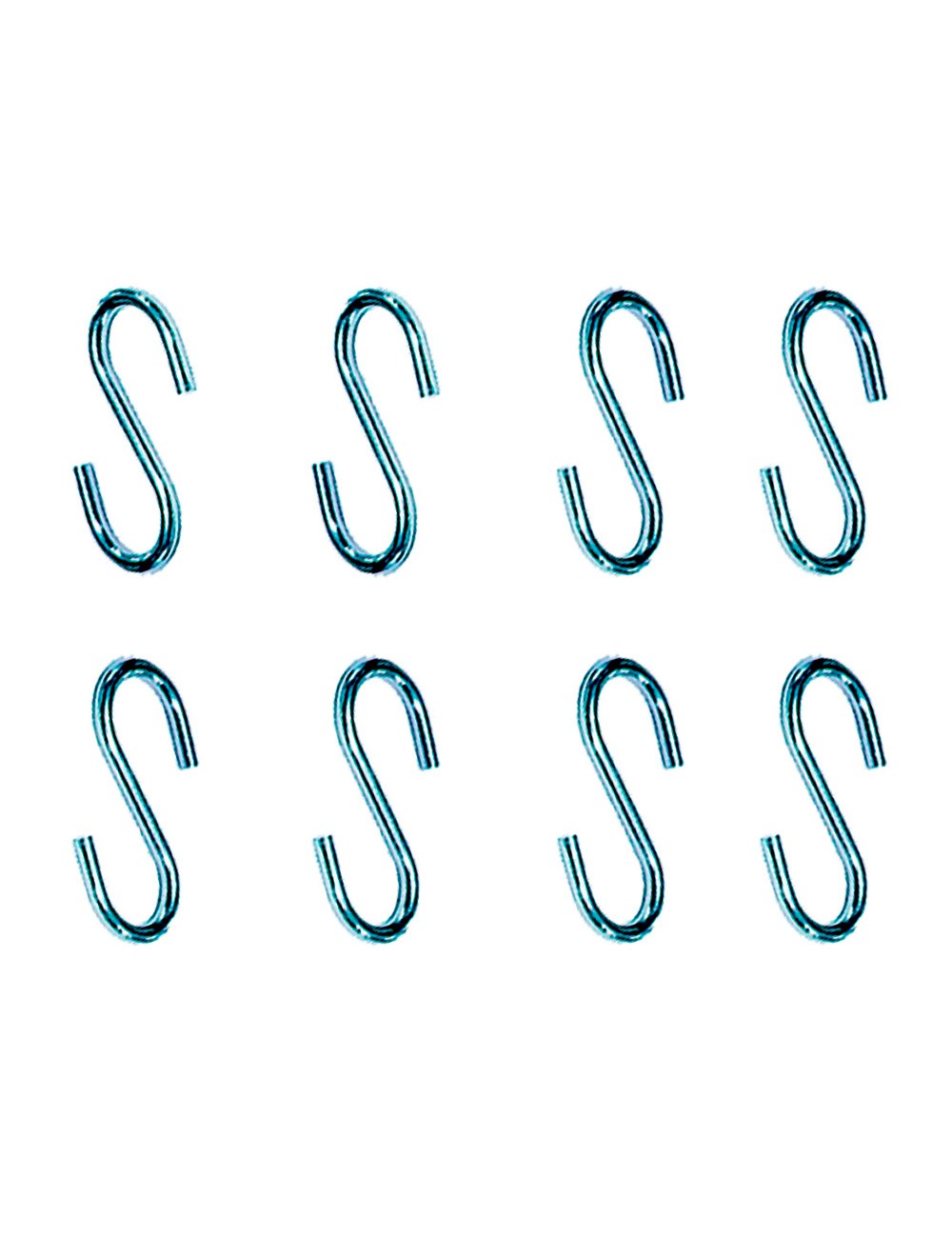 Gancho en forma de s cg23 2,2 x 25 mm, zincado, blister 8 uds