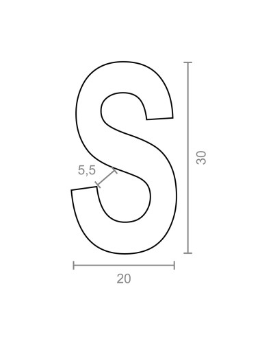 Gancho en forma de s cg23 2,7 x 30 mm, zincado, blister 6 uds