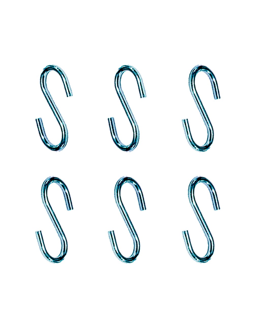 Gancho en forma de s cg23 3,5 x 35 mm, zincado, blister 6 uds